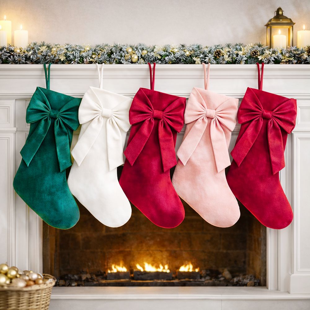 18 Inch Christmas Velvet Stock - Christmas Stocking Hanging ulasan dan harga