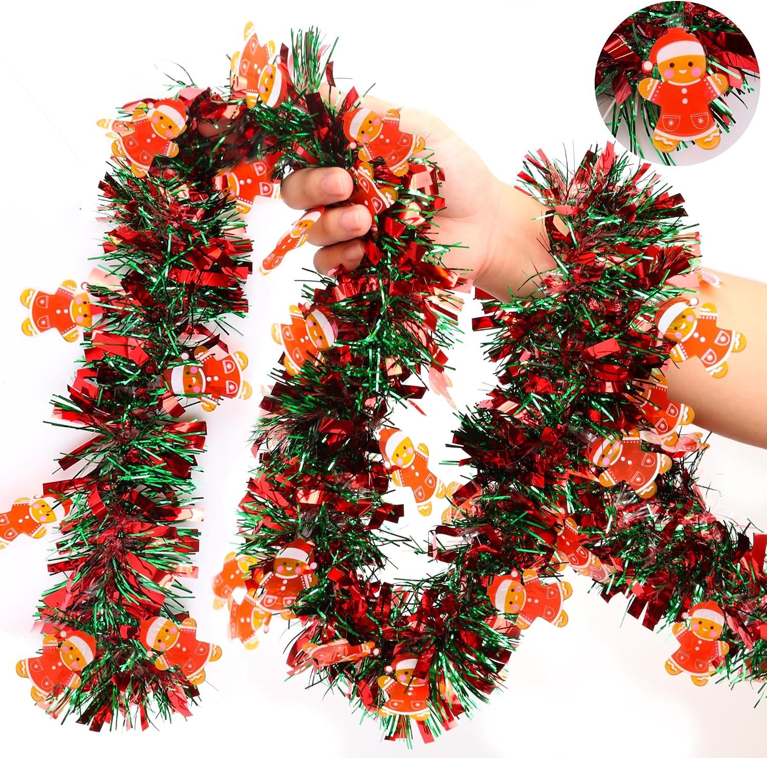 Christmas Garland Decorations  - Tinsel Garland Decoration ulasan dan harga