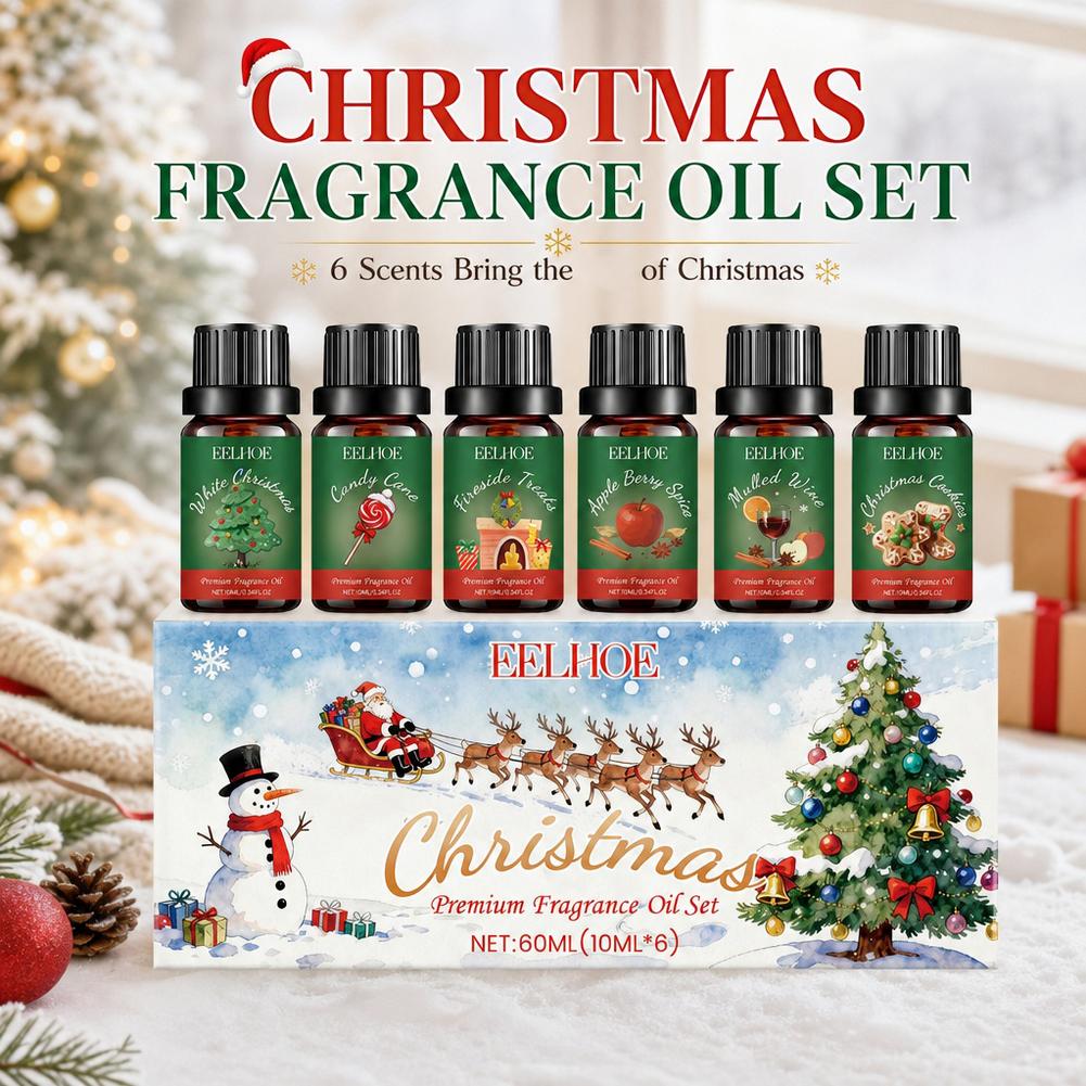 6 In 1 Aromatherapy Essential  - Holiday Candle Set ulasan dan harga