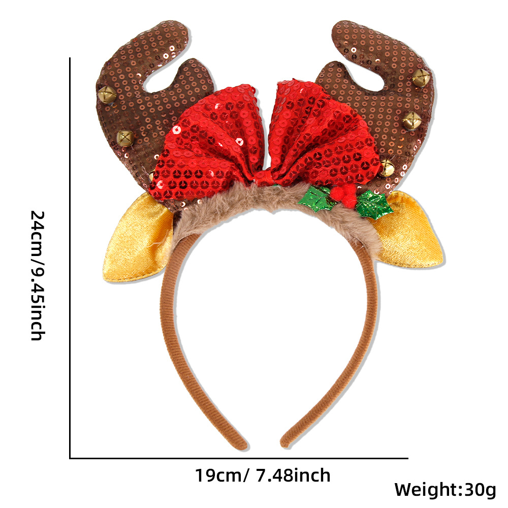 1 Piece/5Pcs Christmas Headban - Reindeer Antlers Headband ulasan dan harga