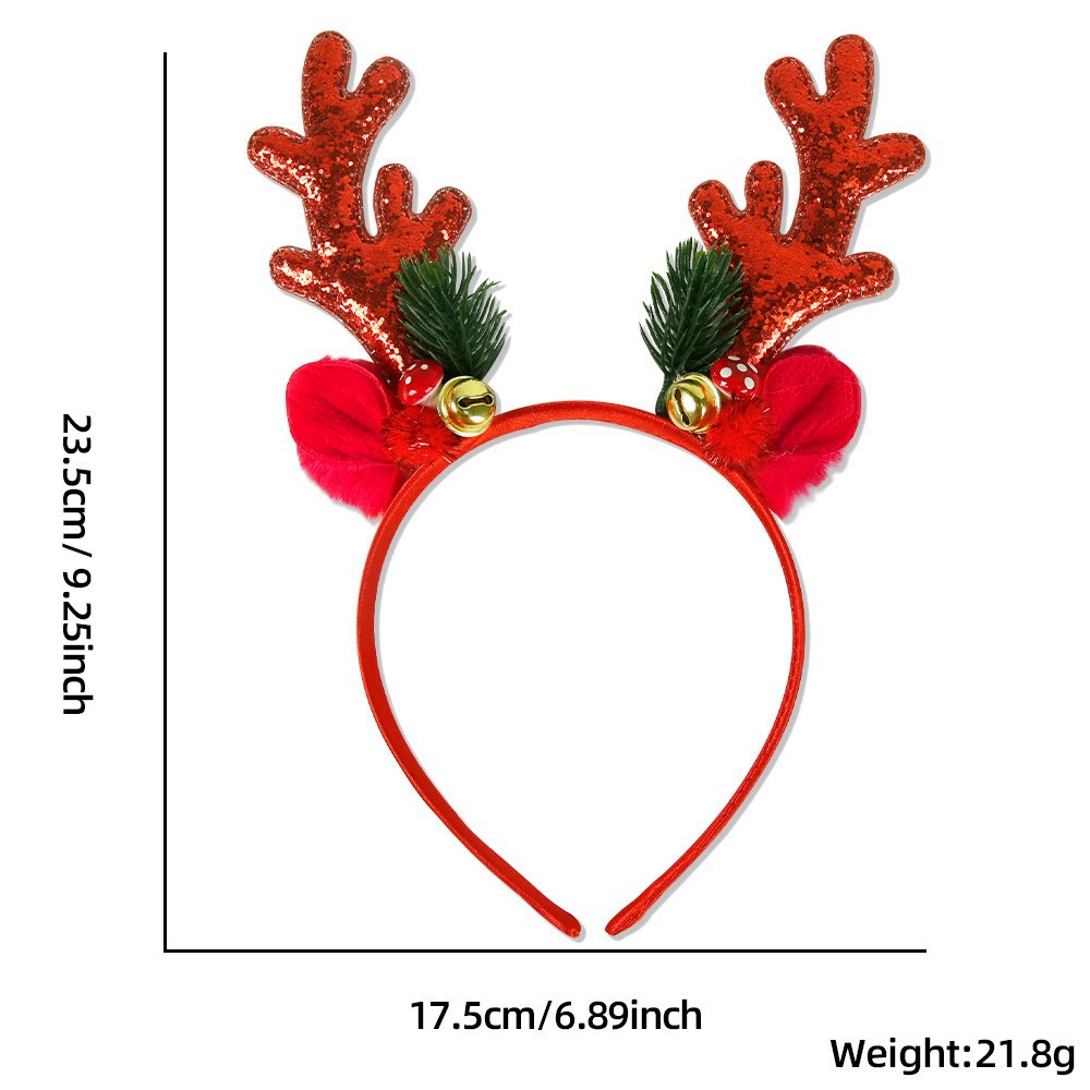 1 Piece/5Pcs Christmas Headban - Reindeer Antlers Headband ulasan dan harga