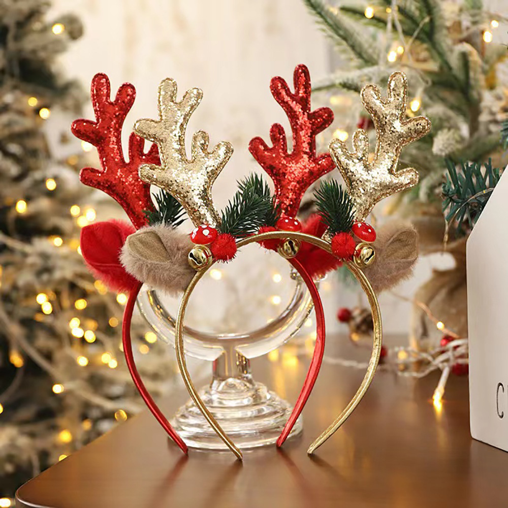 Christmas Reindeer Antler Head - Reindeer Antlers Headband ulasan dan harga